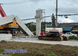 Fußgängerbrücke stürzt auf Highway 317 ein – keine Verletzten gemeldet
