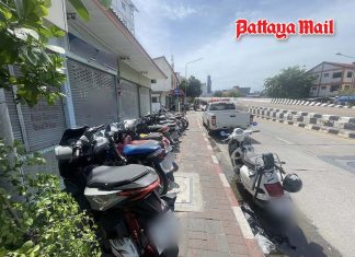 For years, Pattaya residents thought officials ignored sidewalk parking violations