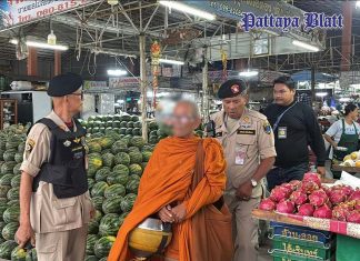 Pattayas Behörden überprüfen Märkte nach Beschwerden über Almosengänge von Mönchen