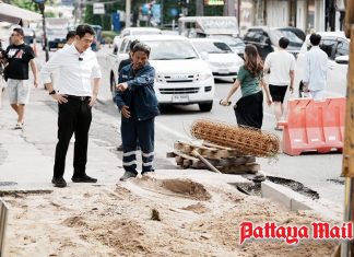 Pattaya Mayor pushes for safer and more attractive sidewalks for residents and tourists