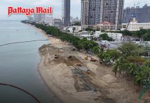 Jomtien Beach sand replenishment phase 2 underway with 318 million baht budget to transform Pattaya’s coastline