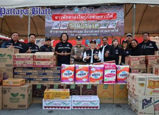 Von Pattaya in den Süden: Stadt vereint sich, um Flutopfern Hilfe zu leisten