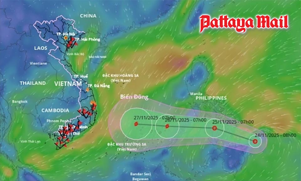 Vietnam braces for powerful new storm forming near Philippines as Thailand sounds the alarm
