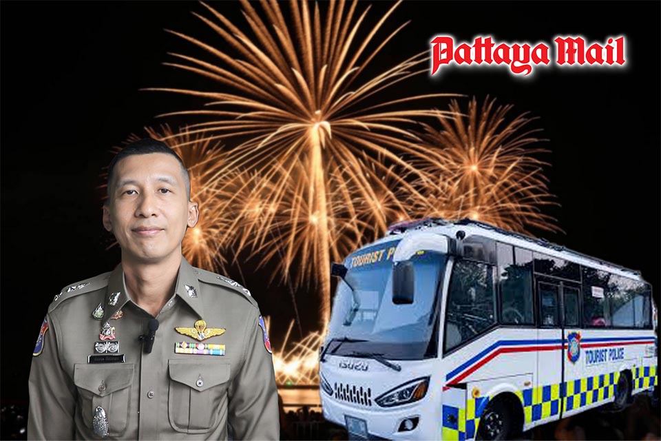 Tourist Police deploy AI mobile units to secure Pattaya Fireworks Festival