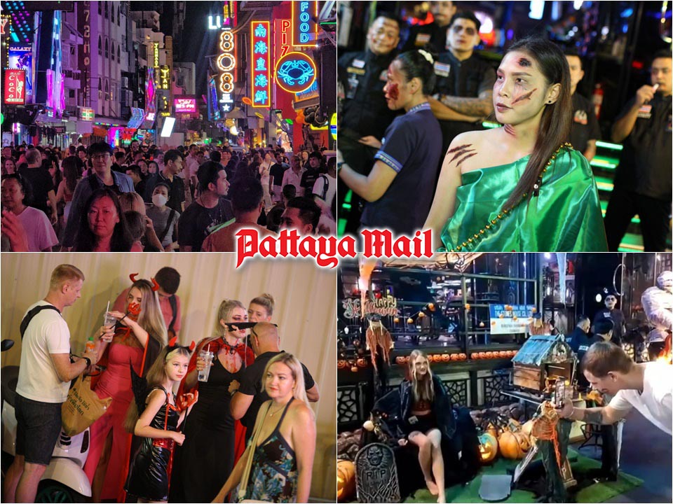 Pattaya Halloween festivities draw crowds despite rain
