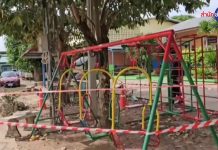 Five-year-old boy dies from electric shock while playing on school swing in Buriram