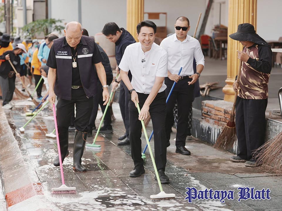 Pattaya verstärkt Kampf gegen Feinstaub und mobilisiert Stadtreinigungsteams