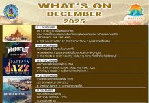 Pattaya startet in einen Dezember voller Festivals, Sport und Jahresend-Highlights