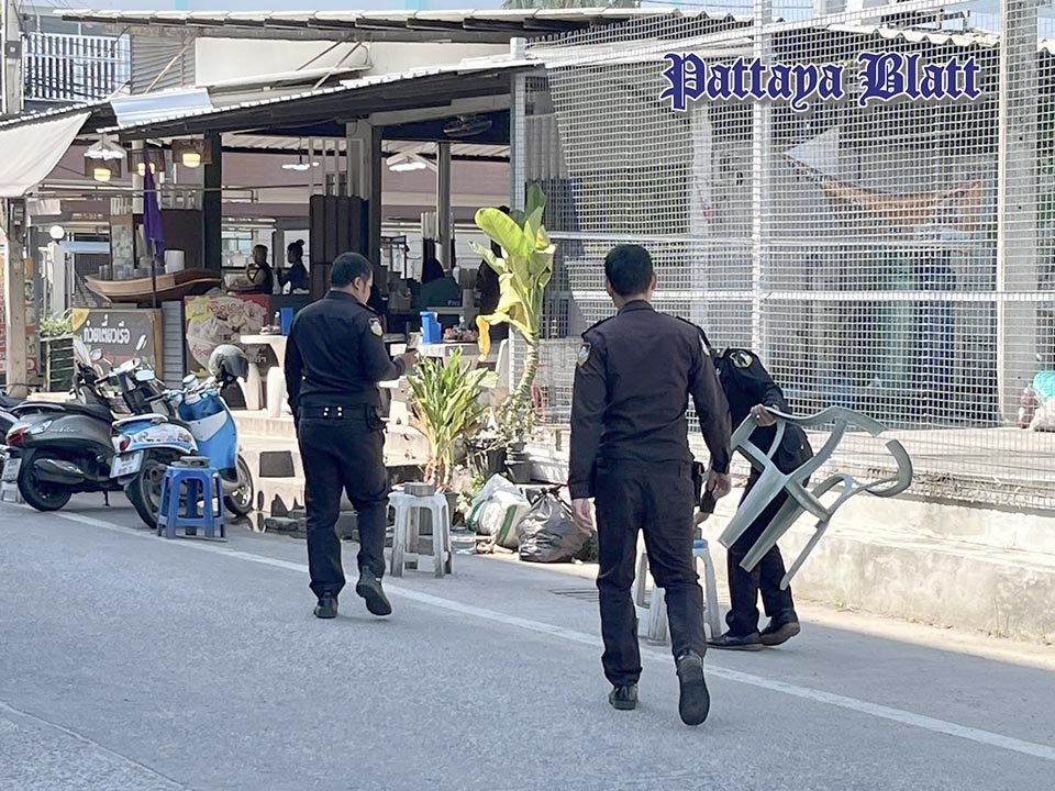 Pattaya setzt klares Zeichen dass Gehwege Menschen gehören, nicht Stühlen