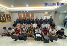 19 Inder festgenommen – Illegale Online-Bande in Pattaya zerschlagen