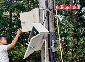 Pattaya village plunged into darkness after thieves cut copper wires