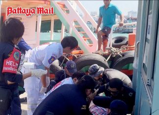 Russian tourist injured at Pattaya’s Bali Hai Pier as ferry sways in strong winds