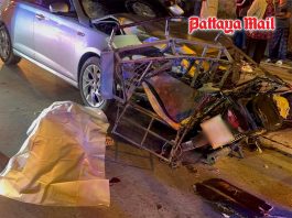 Two Myanmar workers killed in horrific Pattaya sidecar motorcycle collision