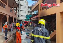 Pattaya fire breaks out in apartment room, no injuries reported