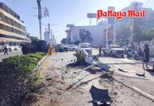 Serious morning crash forces closure of North Pattaya intersection, multiple injuries reported