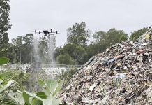 Songkhla deploys drones to disinfect flood waste as cleanup intensifies
