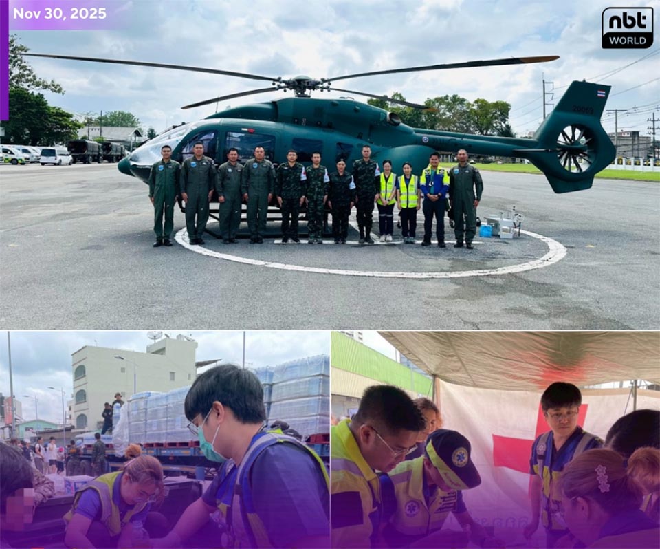 Sky Doctor and Ramathibodi teams provide urgent flood relief medical care in Hat Yai