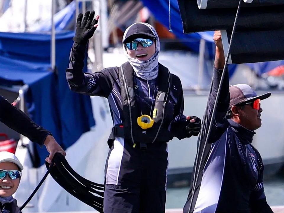 Thailand surges to sailing lead as the Queen delivers commanding SEA Games start