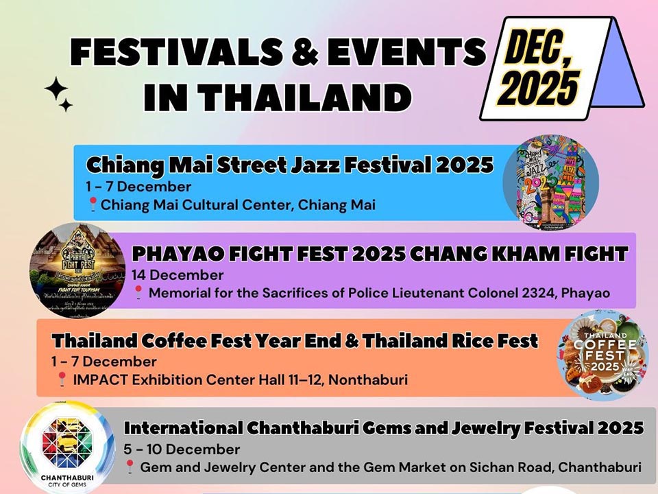 December in Thailand brings festivals sports and cool season fun