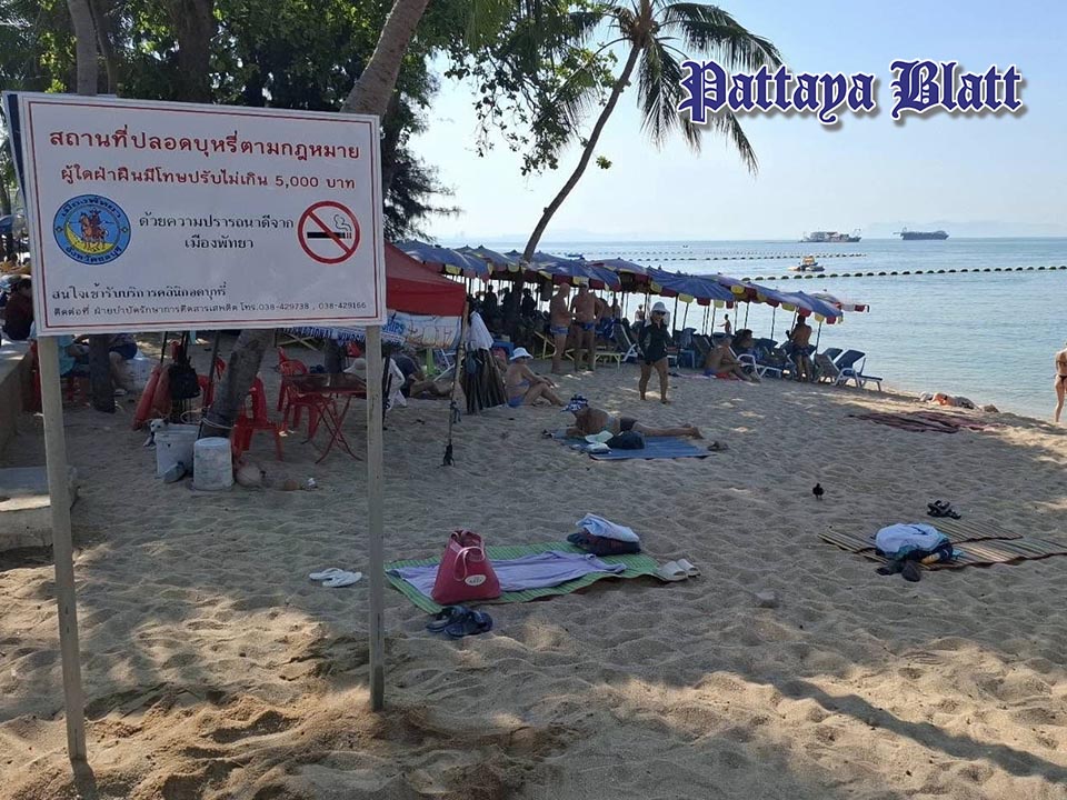 Pattayas „rauchfreie Strände“ in der Kritik – Einwohner fordern konsequente Durchsetzung