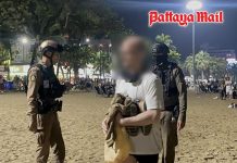 Norwegian man warned after walking naked on Pattaya Beach