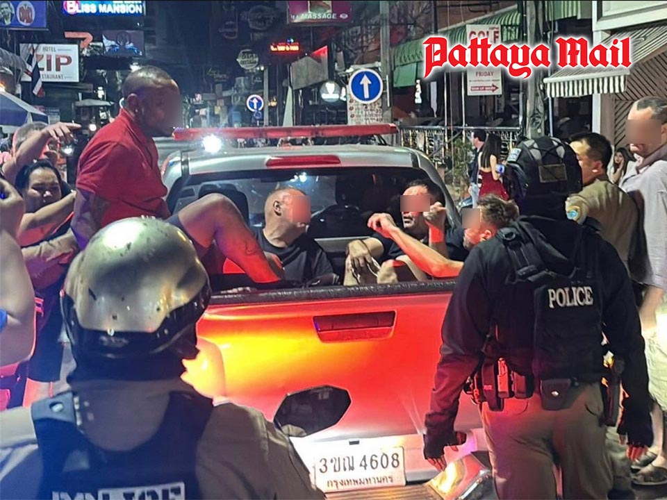 British tourists assault American man in Pattaya Soi Buakhao brawl, victim knocked unconscious