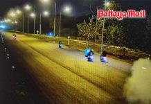 Residents alarmed after youths throw explosive-like object on Sattahip road