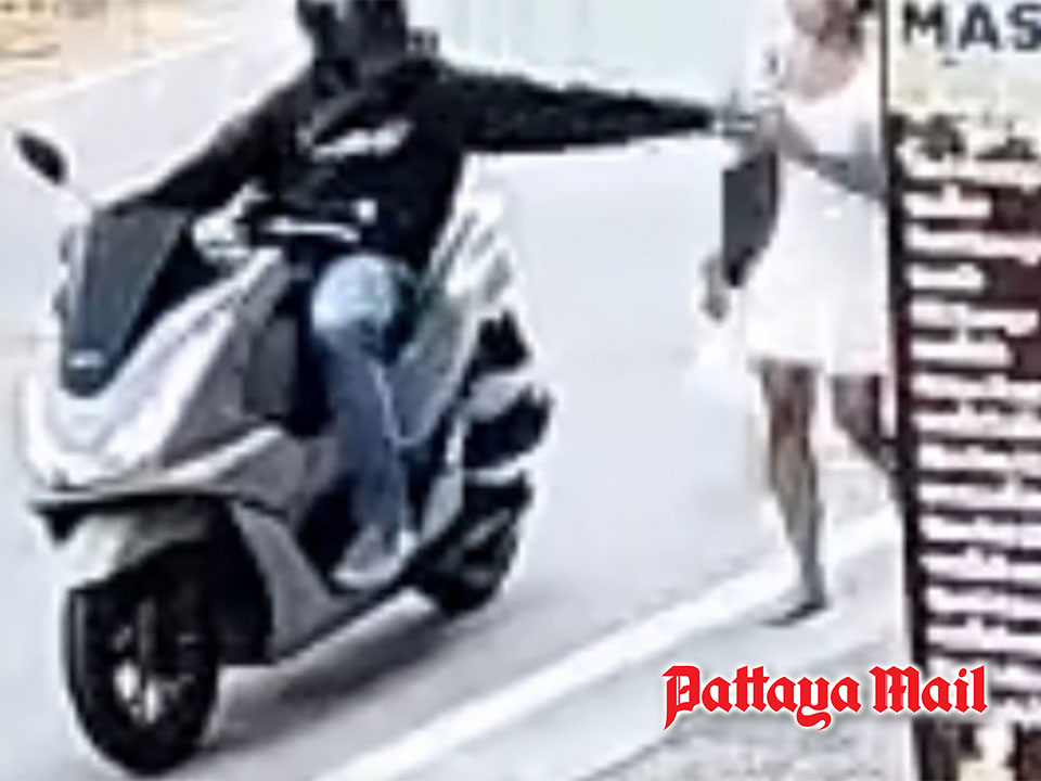 Motorcycle predator sparks fear in Pattaya as CCTV captures latest assault