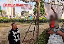 Officials intervene after disturbance by homeless woman near Pattaya hotel