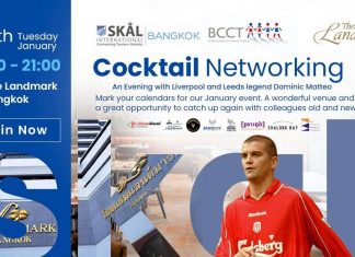 BCCT & Skål invite you to An Evening with Dominic Matteo and Cocktail Networking