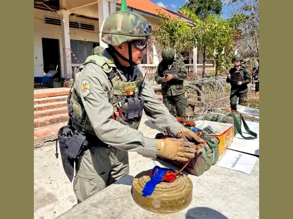 Royal Thai Navy rejects Cambodian claims, cites Ottawa Convention violations over seized weapons