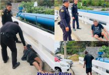 Einsatz in Pattaya Beamte reagieren auf bewusstlosen Mann auf Brücke