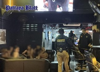 Behörden in Pattaya kontrollieren Entertainment-Lokale in Soi Chaiyapoon und entdecken zwei Minderjährige