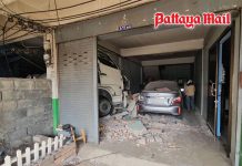 18-wheeler crashes into commercial building in East Pattaya, two injured