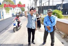 Pattaya Mayor presses contractors to finish Sukhumvit Soi 32 road upgrade on schedule