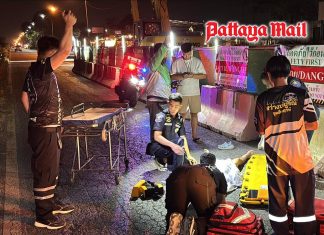 Chinese driver arrested after high-speed crash leaves young woman critically injured in Pattaya
