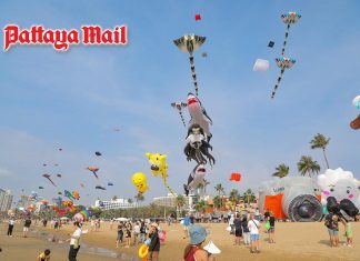 Expect traffic, park at hotels as Pattaya International Kite on the Beach 2026 takes off