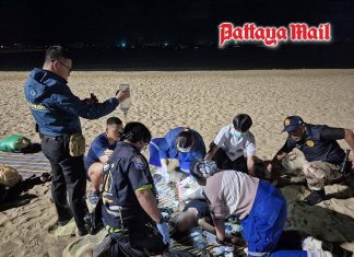 Life-saving response in Pattaya after woman suffers sudden seizure on beach