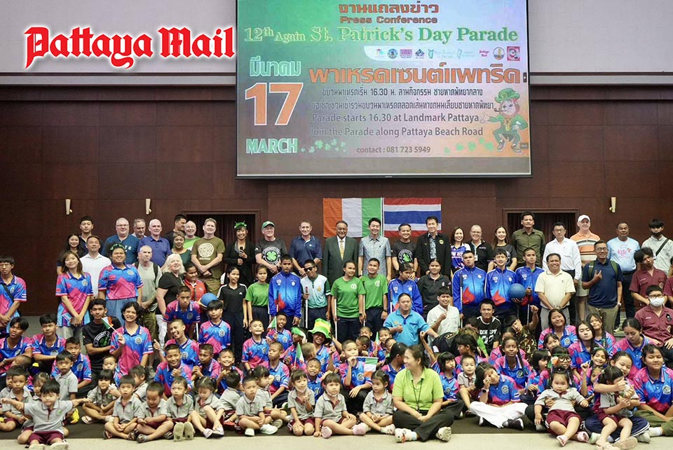 Father Ray Foundation announces 12th St. Patrick’s Day Parade 2026 in Pattaya