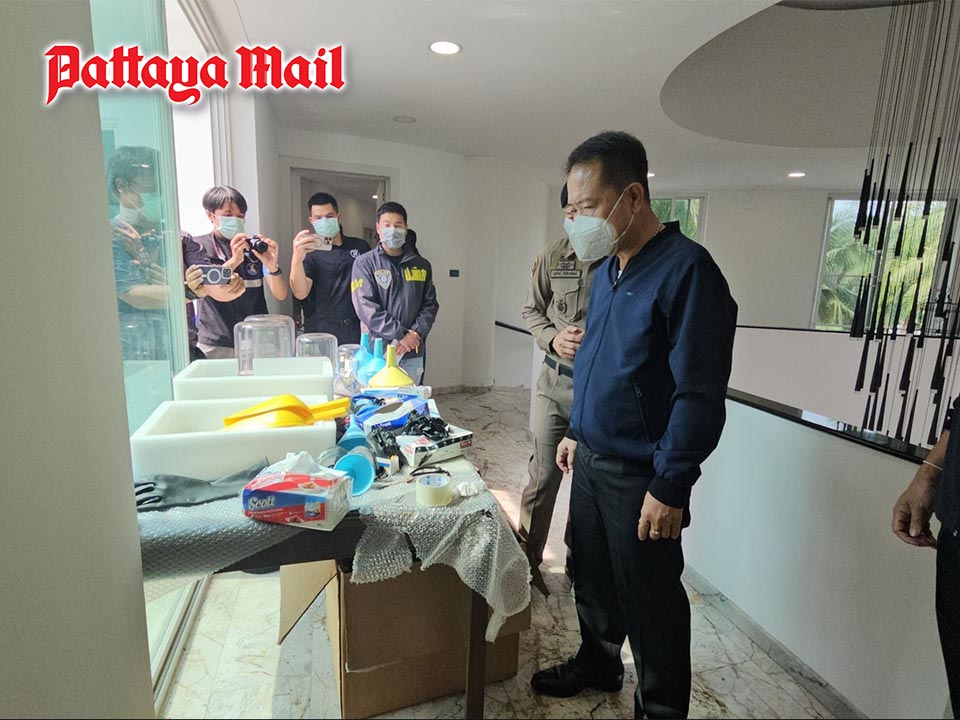 Chonburi Governor inspects suspected chemical lab linked to Chinese nationals in Pattaya