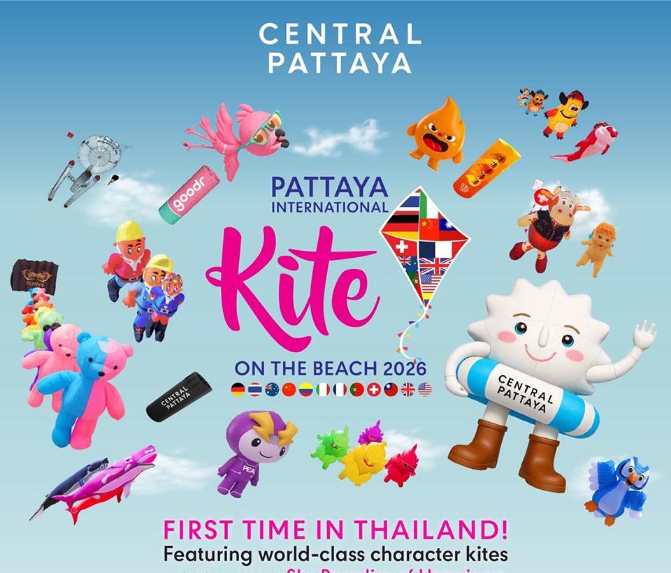 Next stop Pattaya skies as International Kite Festival returns to the beach