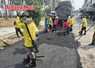 South Pattaya detour finally repaired after decades, but public flags more damaged roads