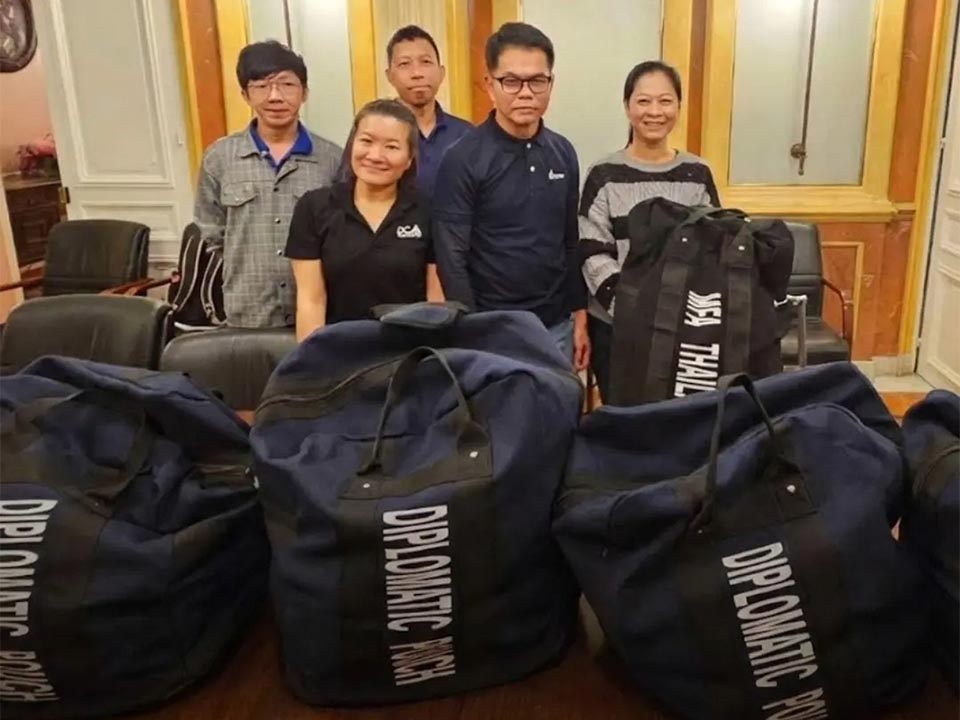 Overseas referendum ballots from France arrive in Thailand for national count