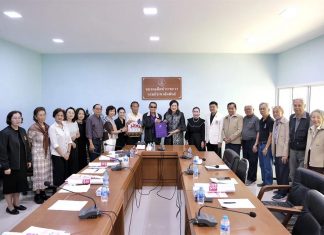 PRD Alumni Association donates monk seat cushions ahead of 93rd anniversary