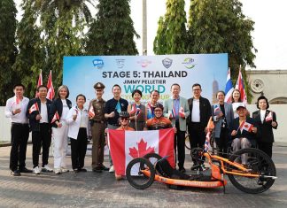 TAT welcomes Canadian Paralympian Jimmy Pelletier as he begins Thailand leg of global cycling tour