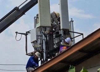 Surasee Task Force shuts down illegal cross-border mobile signal site in Kanchanaburi