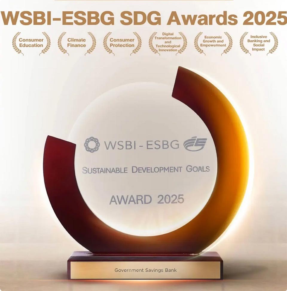 Thailand’s Government Savings Bank tops WSBI–ESBG SDG Awards with six global honors