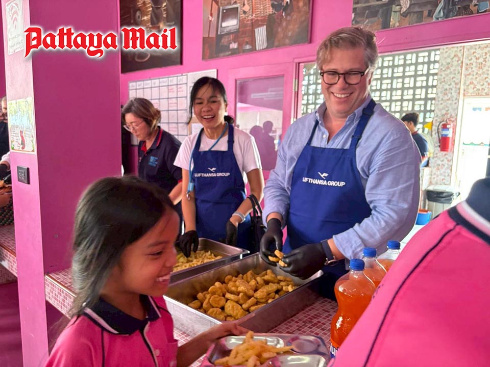 Lufthansa Group Executives visit children at HHN Foundation in Pattaya, supporting youth development projects