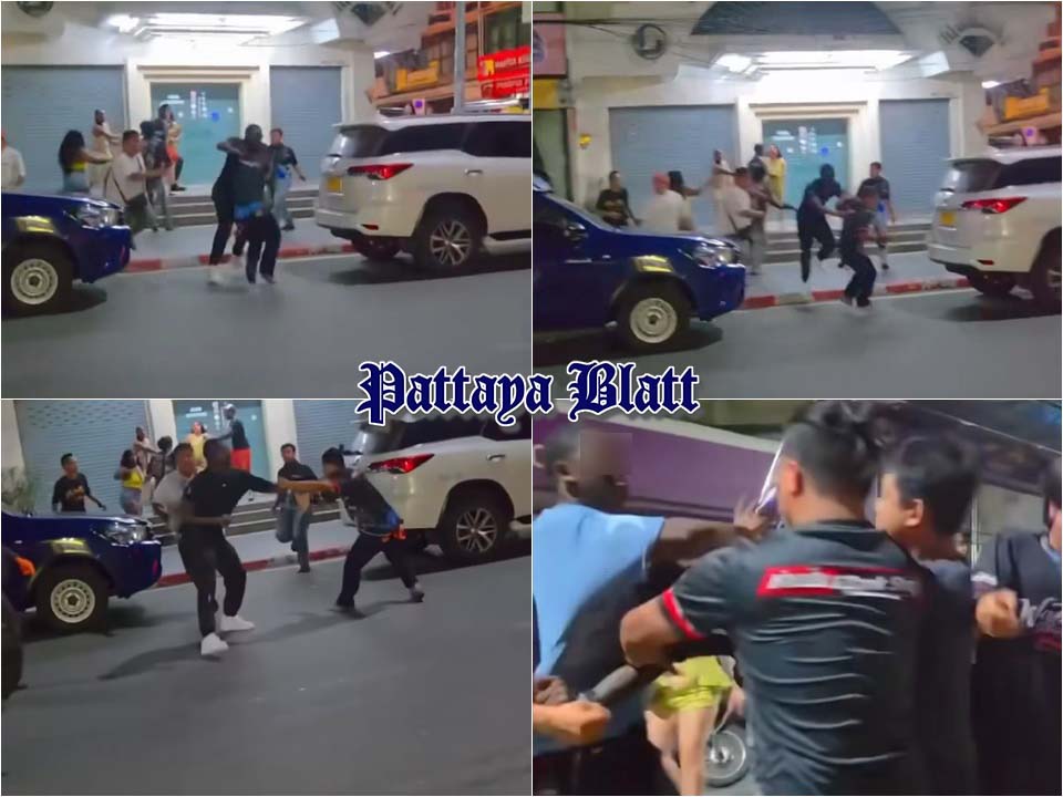 Pattayas Straßen werden zum Schauplatz von Prügeleien und schockieren Touristen