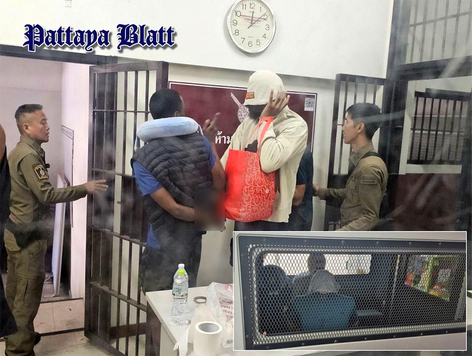 Drei Briten nach 2-Millionen-Baht-Tresorraub in Pattaya in U-Haft, bestreiten Mafia-Verbindungen